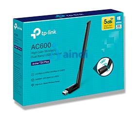 Tarjeta de Red USB TP-LINK Archer T2U Plus - Banda Dual, Alta Ganancia AC600