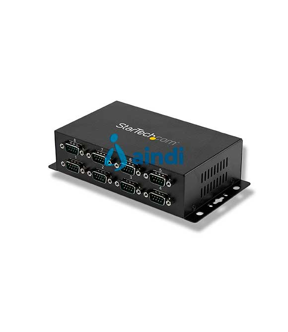 ADAPTADOR HUB CONCENTRADOR USB 8 PUERTOS SERIAL RS232 INDUSTRIAL MONTAJE EN PARED RIEL DIN - STARTECH.COM MOD. ICUSB2328I