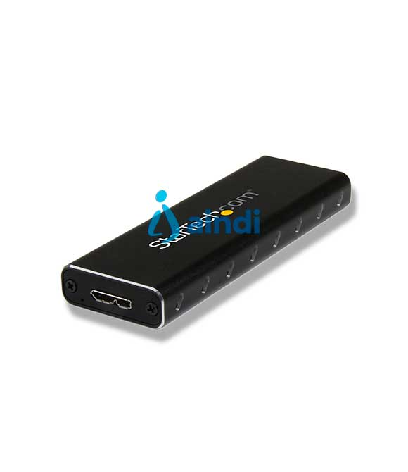 GABINETE ADAPTADOR M.2 NGFF A USB 3.1 CON CARCASA PROTECTORA - GABINETE CAJA DE SSD M.2 PARA SSDS M.2 SATA - STARTECH.COM MOD. SM21BMU31C3