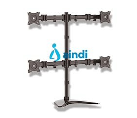 Base de soporte ajustable vesa para 4 monitores de hasta 27 pulgadas - startech.com mod. armbarquad