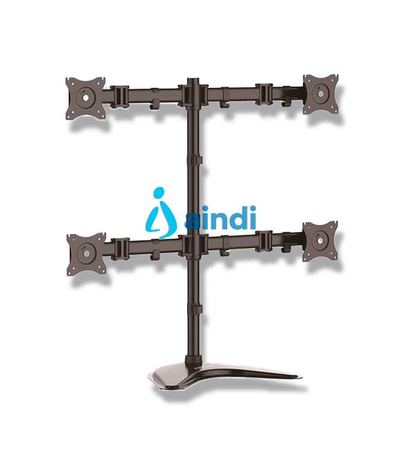 BASE DE SOPORTE AJUSTABLE VESA PARA 4 MONITORES DE HASTA 27 PULGADAS - STARTECH.COM MOD. ARMBARQUAD