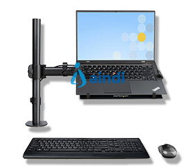 SOPORTE DE MONTAJE PARA LAPTOP - VESA DE MONITOR DE 34 O BANDEJA AJUSTABLE PARA LAPTOP - GROMMET/MORDAZA - STARTECH.COM MOD. A-LAPTOP-DESK-MOUNT