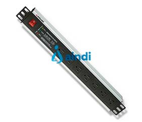 INTELLINET 207102 Barra PDU Gab/Rack 19" 1.5U Supresor de picos On/Off 7 Contactos
