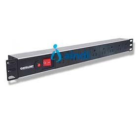 INTELLINET Barra PDU para Rack 19" 1U 8 Contactos con Protección contra Sobrecargas 713993