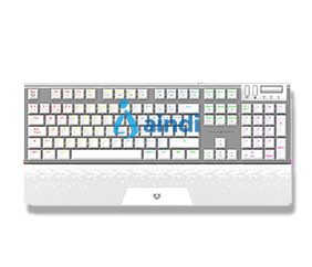 Teclado gamer balam rush dominate expert gk979 / alambrico / multimedia / iluminacion rgb /105 teclas / español / ergonomico / mecanico / win- ios - linux - android / blanco / br-936798