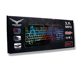 NACEB NA-0912 Teclado gamer retroiluminado USB 2.0 en español para Windows y PC - NA-0912