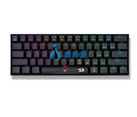 Redragon K630RGB RED Teclado Mecánico Dragonborn RGB, Inglés, Negro | K630RGB RED
