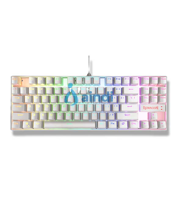 Teclado Mecánico Redragon Kumara White RGB