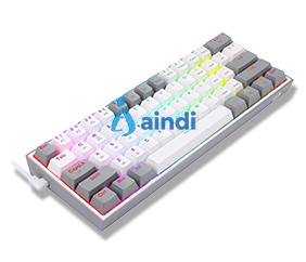 Teclado Mecánico Redragon Fizz Pro White/Gray K616-RGB WG