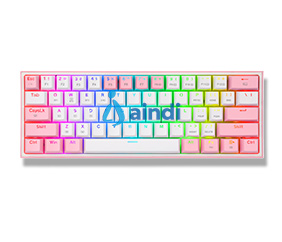 Teclado Mecánico Redragon Fizz Pro White/Pink K616-RGB WP