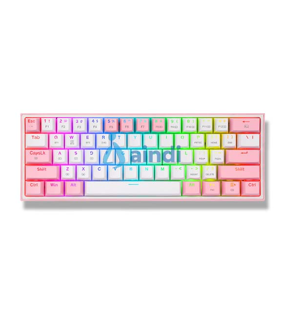 Teclado Mecánico Redragon Fizz Pro White/Pink