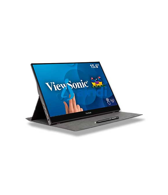 MONITOR LED VIEWSONIC PORTATIL TOUCH  TD1655, IPS CAPACITIVO 15.6 PULGADAS,  FULL HD 1920 X 1080 ,  NEGRO , 2 USB-C,  1 MINI HDMI,  BOCINA INTEGRADA Y LAPIZ TACTIL INCLUIDO