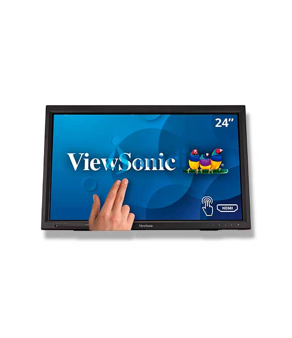 MONITOR TOUCH VIEWSONIC TD2423D/ TECNOLOGIA INFRARROJA/ 10 PUNTOS TACTILES/ 24 PULGADAS/ FULL HD / 1920 X 1080 / VGA / HDMI / VESA / CABLE HDMI /CABLE USB-A A USB-B/ 3 AÑOS DE GARANTIA