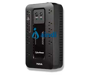 NO BREAK CYBERPOWER (EC750G) 750VA / 450W, STANDBY, GABINETE COMPACTO, 12 × NEMA 5-15R (, 3 SUPRESIÓN CON MODO ECO, 6 SUPRESIÓN CON BATERÍA DE RESPALDO) GARANTÍA 3 AÑOS INCLUYE BATERÍA.