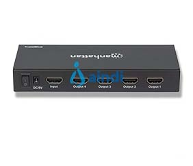 Manhattan Video Splitter HDMI 4K UHDTV 4 Puertos Negro 207515