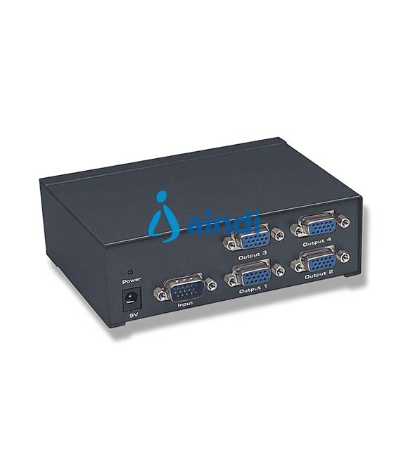 Video Splitter Manhattan Profesional 4 Puertos VGA/SVGA/Multisync
