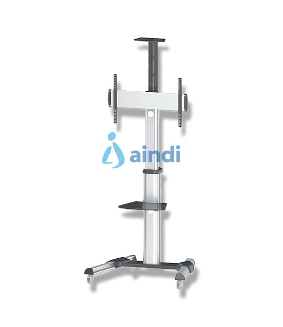 Soporte de TV de Piso Tipo Carro Manhattan - Compatible con Pantallas de 37" a 86" (Carga Máxima: 50 Kg)