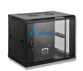 Intellinet Armoire réseau murale 19" (standard), 6U, profondeur 600 mm, noire, assemblée, charge max. 60 kg, utilisable sur bureau ou sol, profondeur utile 500 mm, porte métal et verre, panneaux latéraux amovibles