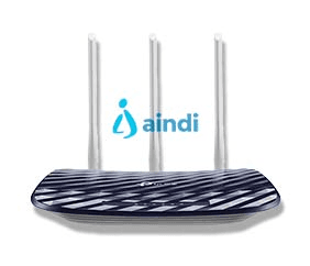 Router inalambrico tp-link archer c20 ac750 dual band 2.4ghz a 300mbps y 5ghz a 433mbps 4 puertos lan 10/100 1 puerto wan 10/100 y 3 antenas fijas omnidireccionales (la imagen solo es ilustrativa)