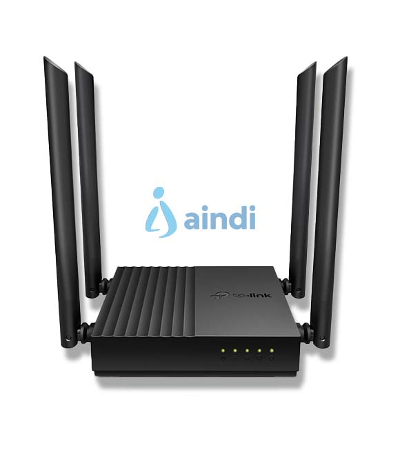 ROUTER WIFI ARCHER C64 ROUTER WIFI INALÁMBRICO MU-MIMO AC1200  WIFI 802.11AC WAVE2: 867 MBPS EN LA BANDA DE 5 GHZ Y 400 MBPS EN LA BANDA DE 2,4 GHZ COBERTURA WIFI MEJORADA: 4 ANTENAS EXTERNAS PROPO