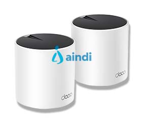 ROUTER | TP-LINK |  DECO X55(2-PACK) | WIFI-6 |  DOBLE BANDA | AX3000 | CONECTA HASTA 150 DISPOSITIVOS | 3 PUERTOS GIGABIT