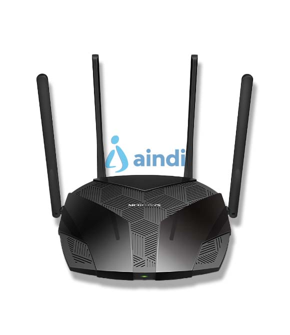 ROUTER | MERCUSYS | MR70X | WIFI 6 | AX1800 DUAL BAND 1201 MBPS EN 5GHZ Y 574 MBPS EN 2.4 GHZ, 1 PUERTO WAN GIGABIT + 3 PUERTOS LAN GIGABIT,4 ANTENAS MULTIDIRECCIONALES