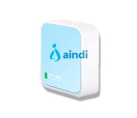 TP-Link TL-WR802N router inalámbrico Ethernet rápido Banda única (2,4 GHz) Azul, Blanco