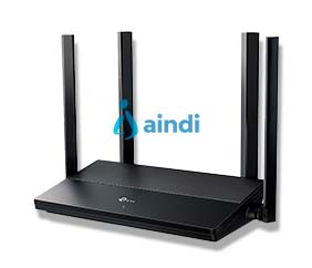 TP-Link EX141 router inalámbrico Gigabit Ethernet Doble banda (2,4 GHz / 5 GHz) Negro