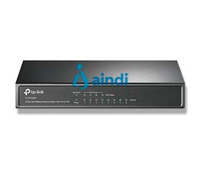 TP-LINK TL-SF1008P V5 Switch PoE de 8 puertos, negro, 53 W, TL-SF1008P