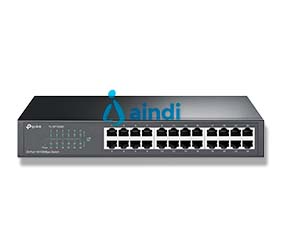SWITCH DE 24 PUERTOS ETHERNET DE ESCRITORIO Y MONTAJE EN RACK