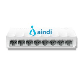 TP-LINK LS1008 Switch no administrable de 8 puertos para escritorio, Green Ethernet, Plug and Play, LS1008