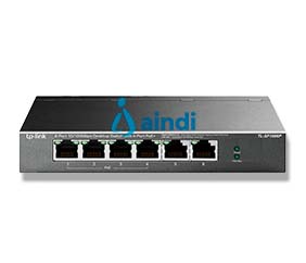 TP-LINK TL-SF1006P Switch de escritorio de 6 puertos a 10/100 Mbps con 4 puertos PoE+ TL-SF1006P