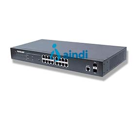 Switch POE de 16 Puertos Intellinet GB - 19" - 30W/Port, 220W, Administración + 2 SFP