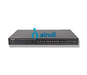 Intellinet Switch Administrable por Web Gigabit Ethernet de 24 puertos PoE+ y 2 puertos SFP