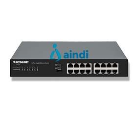 SWITCH,INTELLINET,561815, GB 16 PTOS METAL, GIGABIT ETHERNET