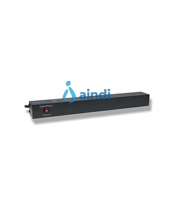 PDU CYBERPOWER (PDU15B12R) 12 SALIDAS NEMA 5-15R, MONTAJE 1U. SALIDA DE 100-125 V 15A.