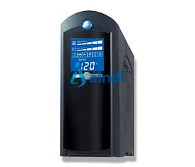 CyberPower CP1350AVRLCD No Break Interactivo Torre 1350 VA / 815 W, 10 NEMA 5-15R, 3 años de garantía, batería incluida, CP1350AVRLCD