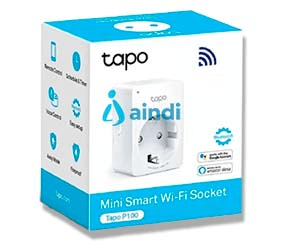 Mini contacto inteligente wi-fi tp-link tapo p1001-pack, inalmbrico, wi-fi, interior, blanco, ac 220-240 v50/60 hz carga mxima 10a