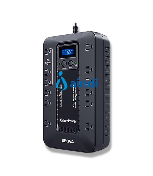 NO BREAK / UPS CYBERPOWER MODO ECO AHORRADOR 850 VA 510 WATTS 3 AÑOS DE GARANTA EN PILA Y EQUIPO