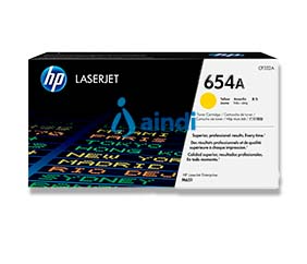 HP Cartucho de tóner original LaserJet 654A amarillo