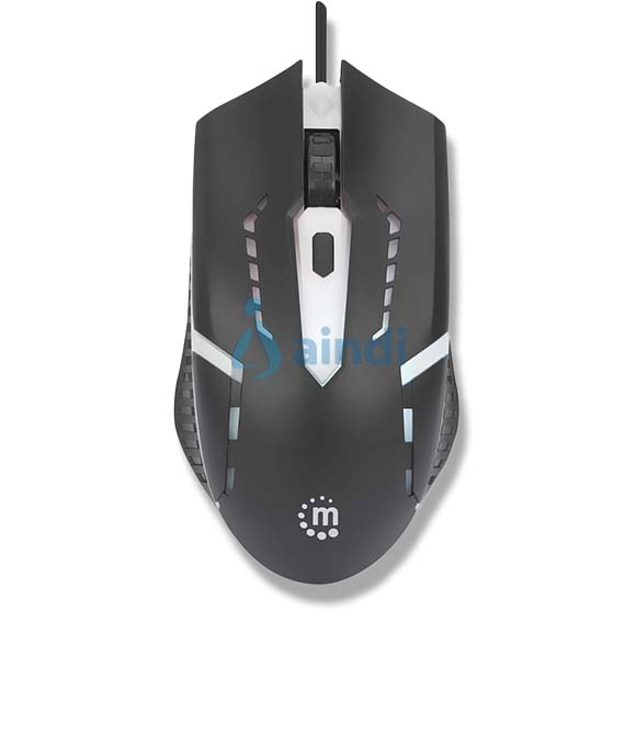 Mouse Gaming Óptico Cableado USB con Iluminac MANHATTAN 190206