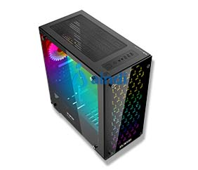 Gabinete Gaming Balam Rush Talos GI980 Micro Tower Micro ATX y Mini ITX Cristal Templado USB 3.0 3 Vent BR-922968