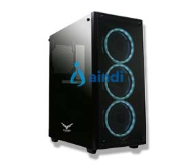 Gabinete Gaming Naceb Technology PLAYER Crystal Case NA-0603, Full ATX, Negro