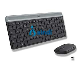 Logitech MK470 Teclado y Mouse Inalámbrico Nano Receptor USB Rosa 920-011312