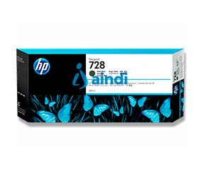 HP Cartucho de Tinta DesignJet 728 Negro Mate de 300 ml - F9J68A