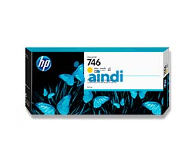 HP Cartucho de Tinta DesignJet 746 de 300 ml - Amarillo
