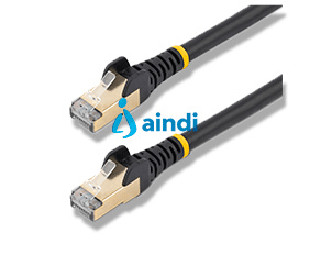Cable de 2m cat6a ethernet negro - cable de red 10gb cat6a snagless blindado rj45 poe de 100w - 10gbe con certificacion ul/tia - startech.com mod. c6aspat7bk