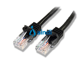 StarTech.com Cable de 3m Negro de Red Fast Ethernet Cat5e RJ45 sin Enganche - Cable Patch Snagless. Longitud de cable: 3 m, Cable estándar: Cat5e, Bli