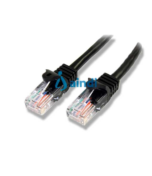 StarTech.com Cable de 3m Negro de Red Fast Ethernet Cat5e RJ45 sin Enganche - Cable Patch Snagless. Longitud de cable: 3 m, Cable estándar: Cat5e, Bli
