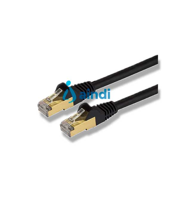 Cable Ethernet CAT6A de 2m - Negro - 10Gbps Snagless Blindado RJ45 PoE 100W - StarTech.com Mod. C6ASPAT5BK